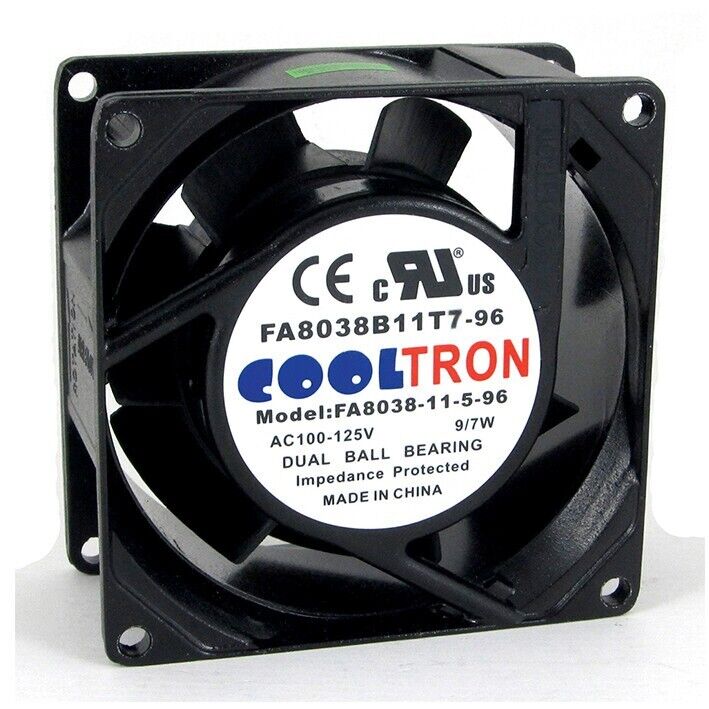 115V AC Cooltron Axial Fan 80mm x 38mm High Speed