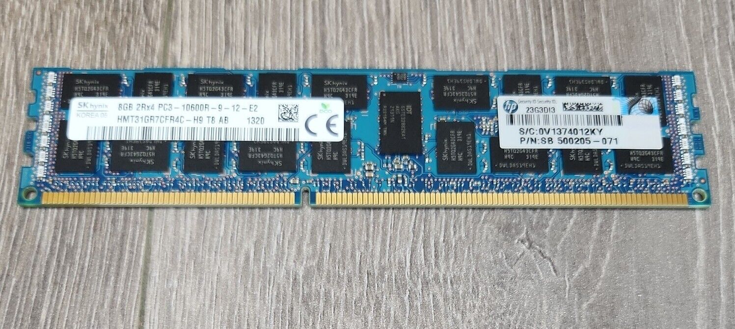 SK Hynix 8GB 2Rx4 PC3L - 10600R (DDR3L 1333) HMT31GR7CFR4C-H9