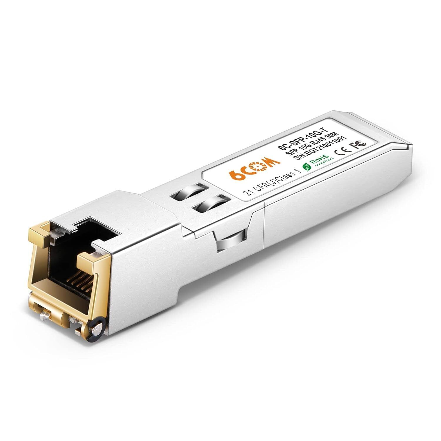 10Gbase-T Sfp+ Copper Transceiver, 10G Sfp 10G-T Rj45 Module Up To 30 Meters,