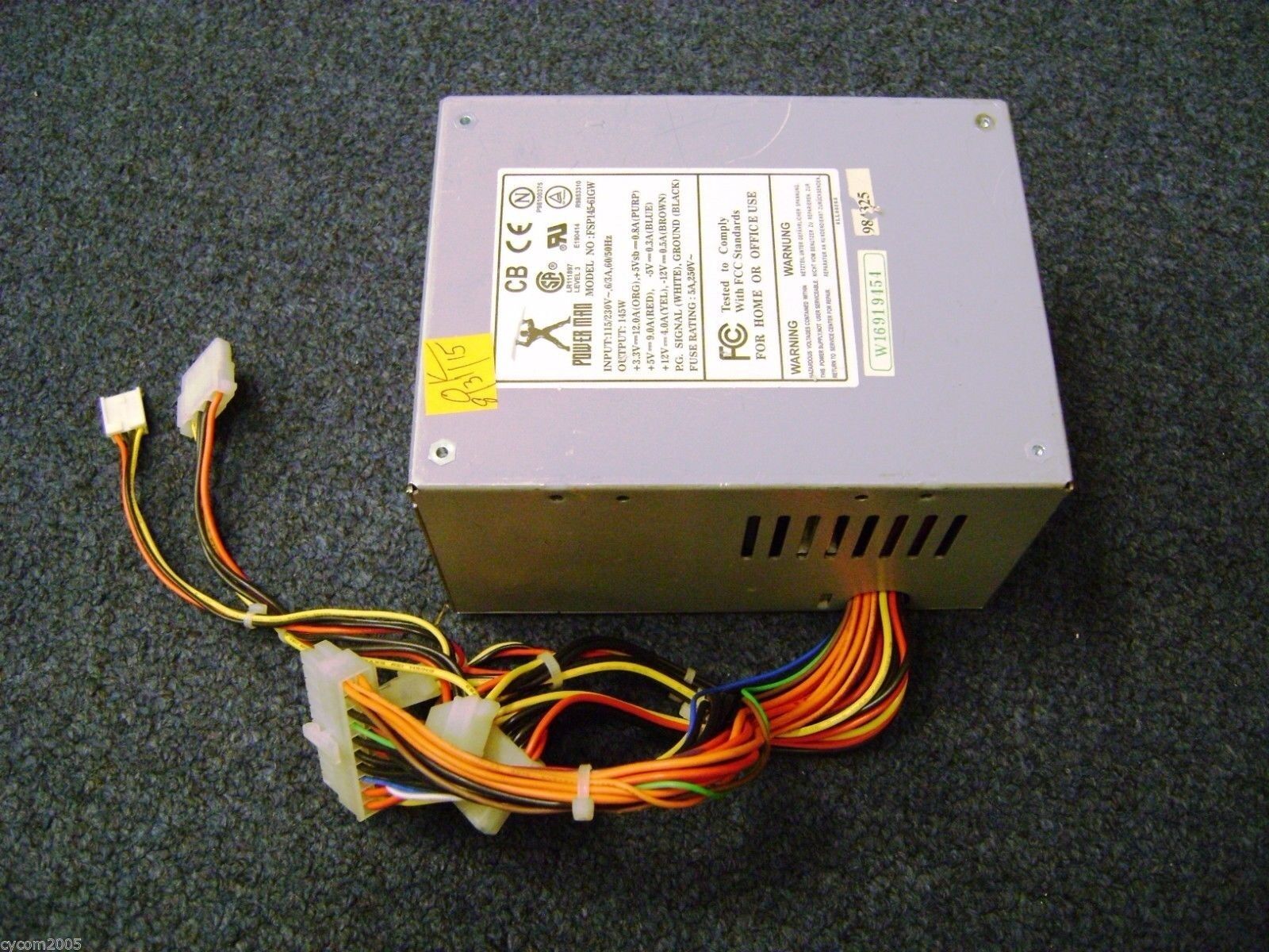 Power Man 145Watt  ATX Desktop Power Supply * FSP145-61GW