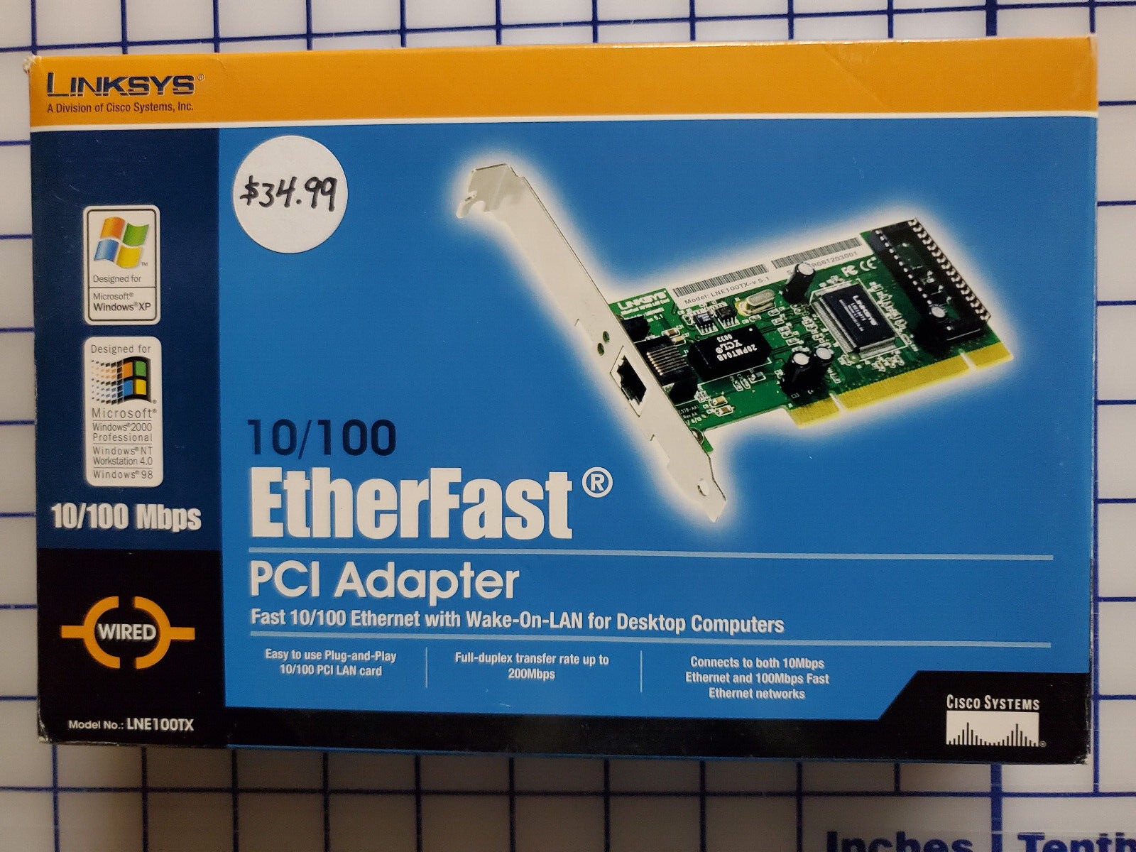 LINKSYS 10/100 MBPS ETHERFAST PCI ADAPTER - LNE100TX