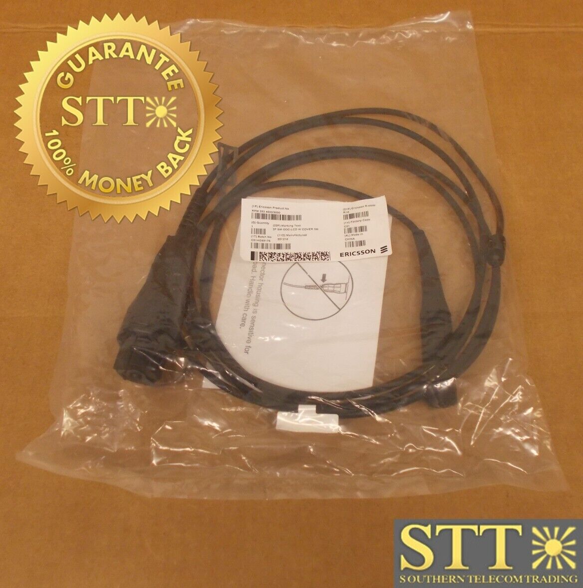 RPM2534692/3000 ERICSSON 2F SM ODC-LCD WITH COVER FIBER OPTIC CABLE 9FT  NEW