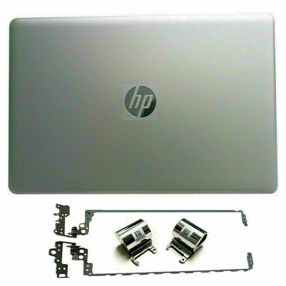 New Back Cover+Hinges+Hinge Cover Silver For HP 15-BS 15T-BR 15-BW 924892-001