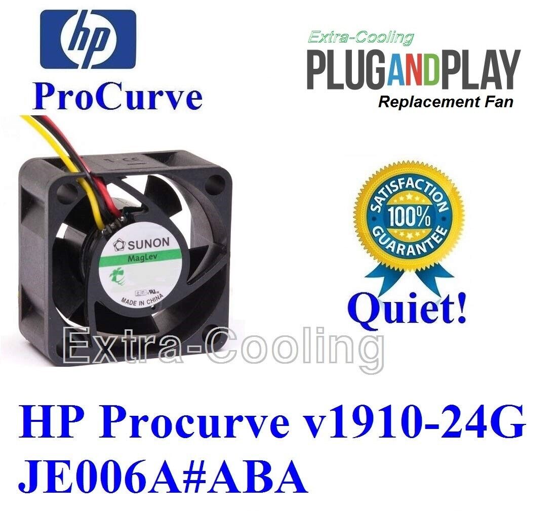 1x Quiet replacement fan for HP Procurve v1910-24G JE006A#ABA, NEW