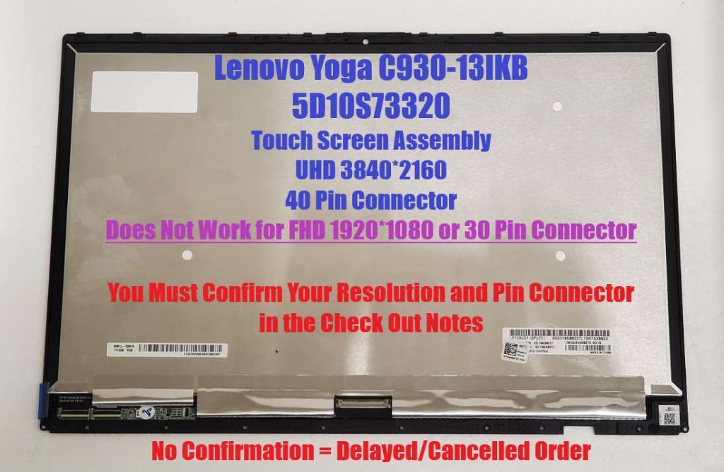 5d10q68371 Lp139ud1(sp)(c2) Lenovo LCD 13.9\