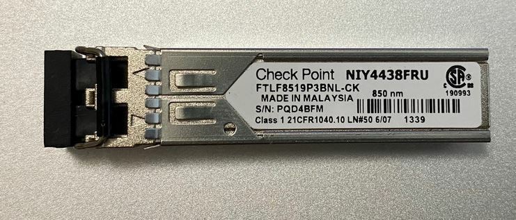 Check Point NIY4438FRU CPAC-TR-1SX-B 1GE SFP-SX 1000BASE-SX 850nm MMF