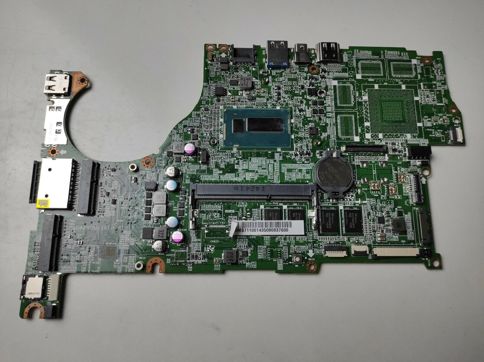Untested Acer Aspire V5-573P Touch Motherboard DAZRQMB18F0 Intel Core i3-4010U