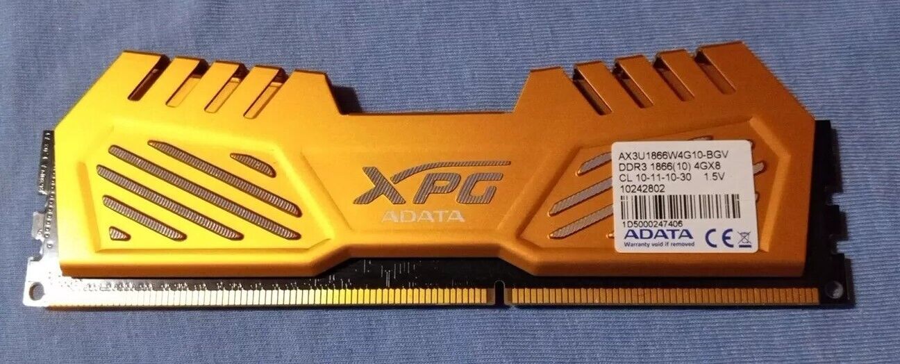XPG Adata 4GB DDR3 1866(10) MHz Gaming RAM - AX3U1866W4G10-BGV (1.5v) 4GX8