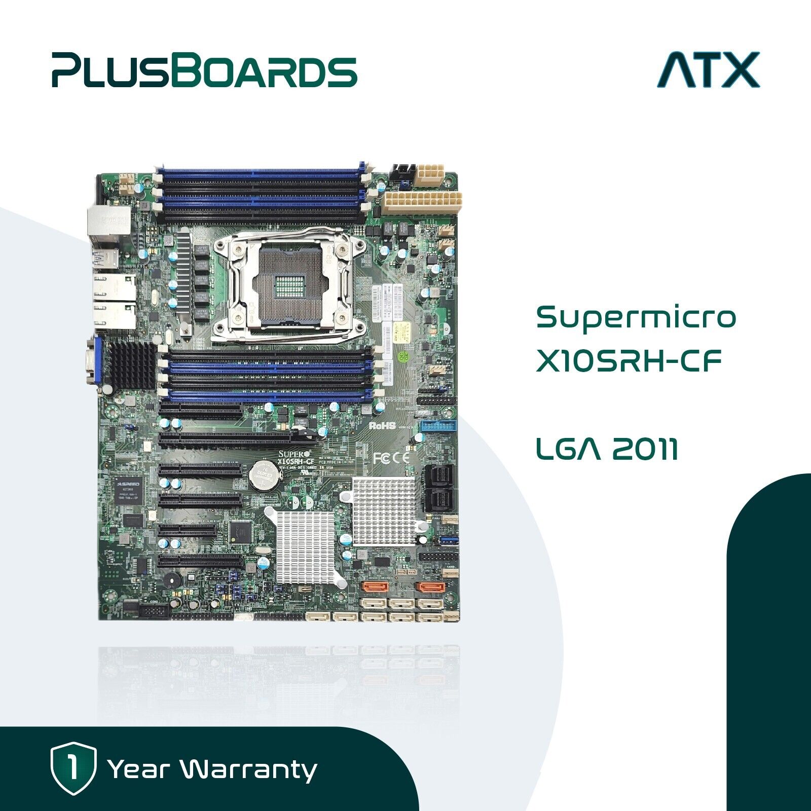 Supermicro X10SRH-CF ATX Intel C612 LGA2011 DDR4 ATX Motherboard TrueNAS PFSense