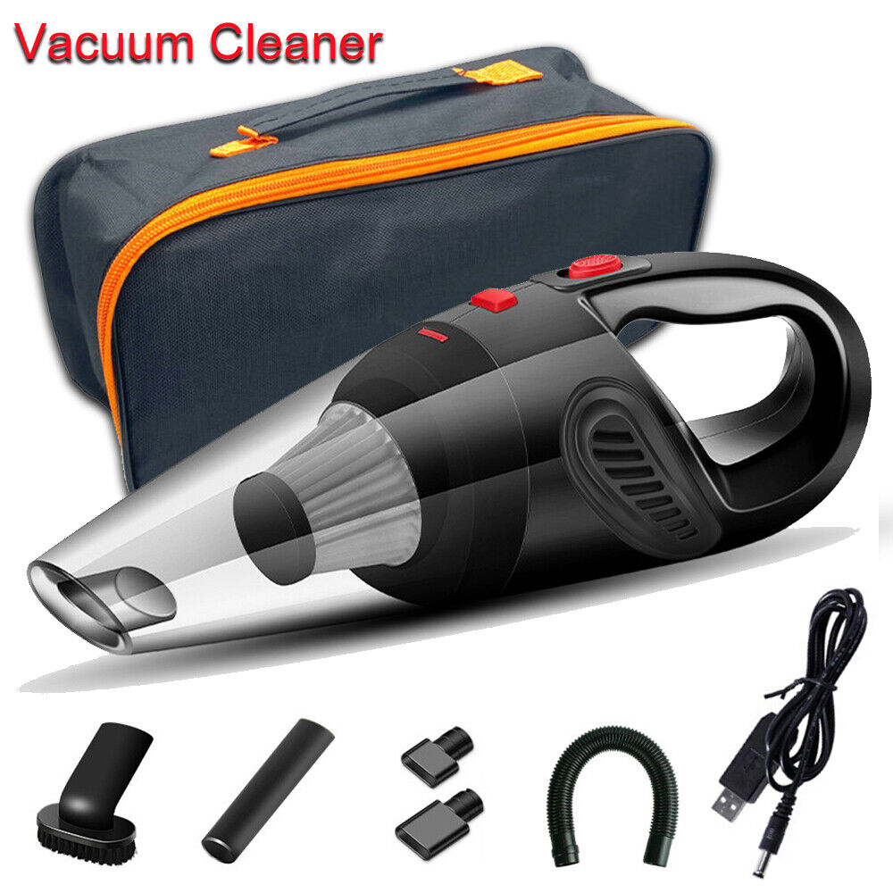 Portable Cordless Hand Held Vacuum Cleaner Wet Dry Car Auto Home Duster w/ Bag