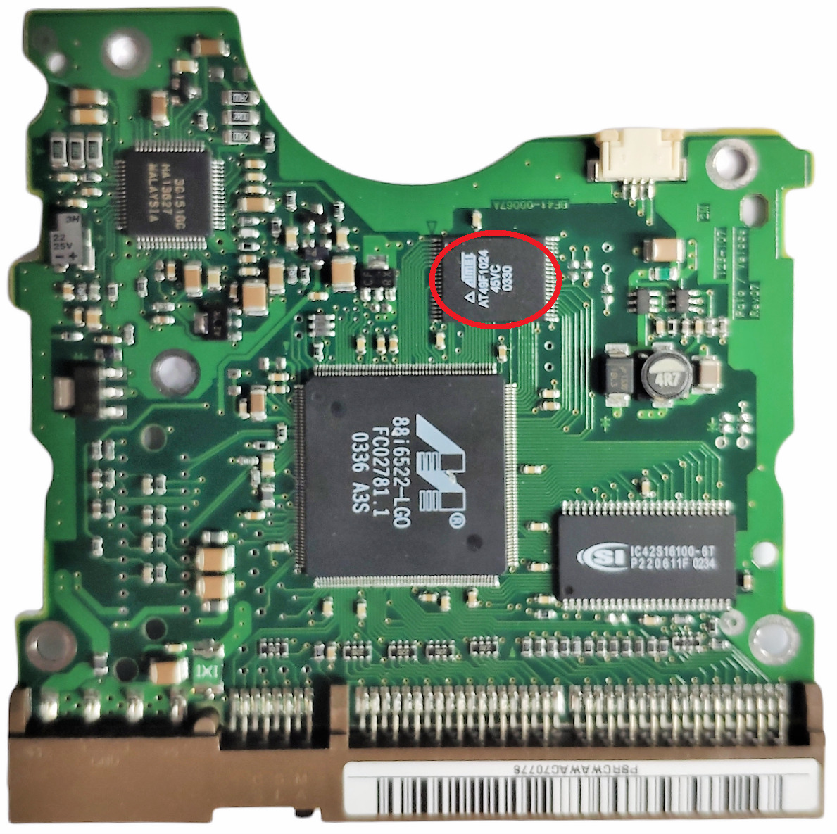 HDD PCB BF41-00067A 126-107 Palo / Veloce Rev07 Samsung SP0802N SP1203N SP1604N