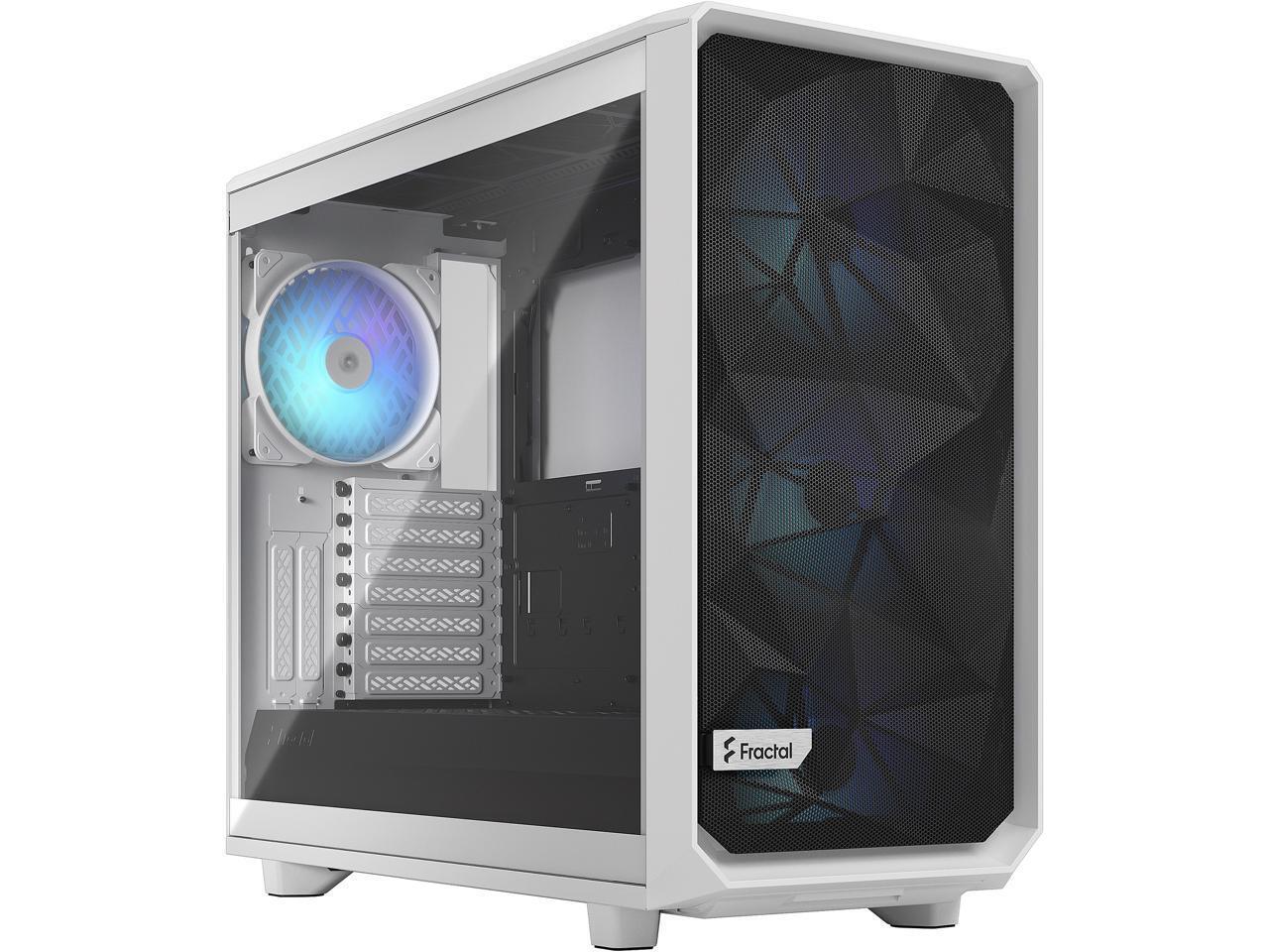 Fractal Design Meshify 2 RGB White Tempered Glass Clear Tint Computer Case