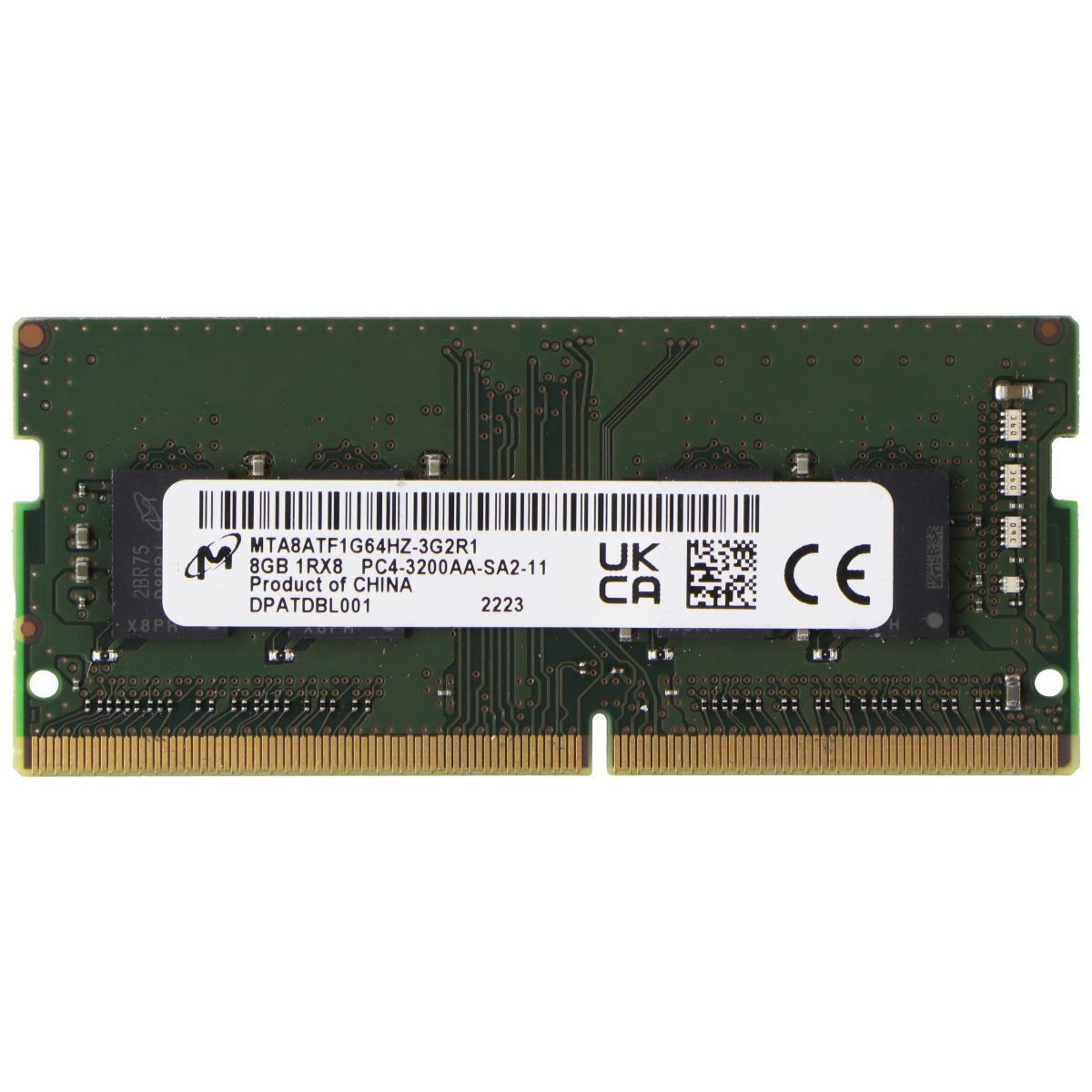 Micron (8GB) DDR4 1Rx16 (PC4-25600) Laptop RAM Memory MTA8ATF1G64HZ-3G2R1