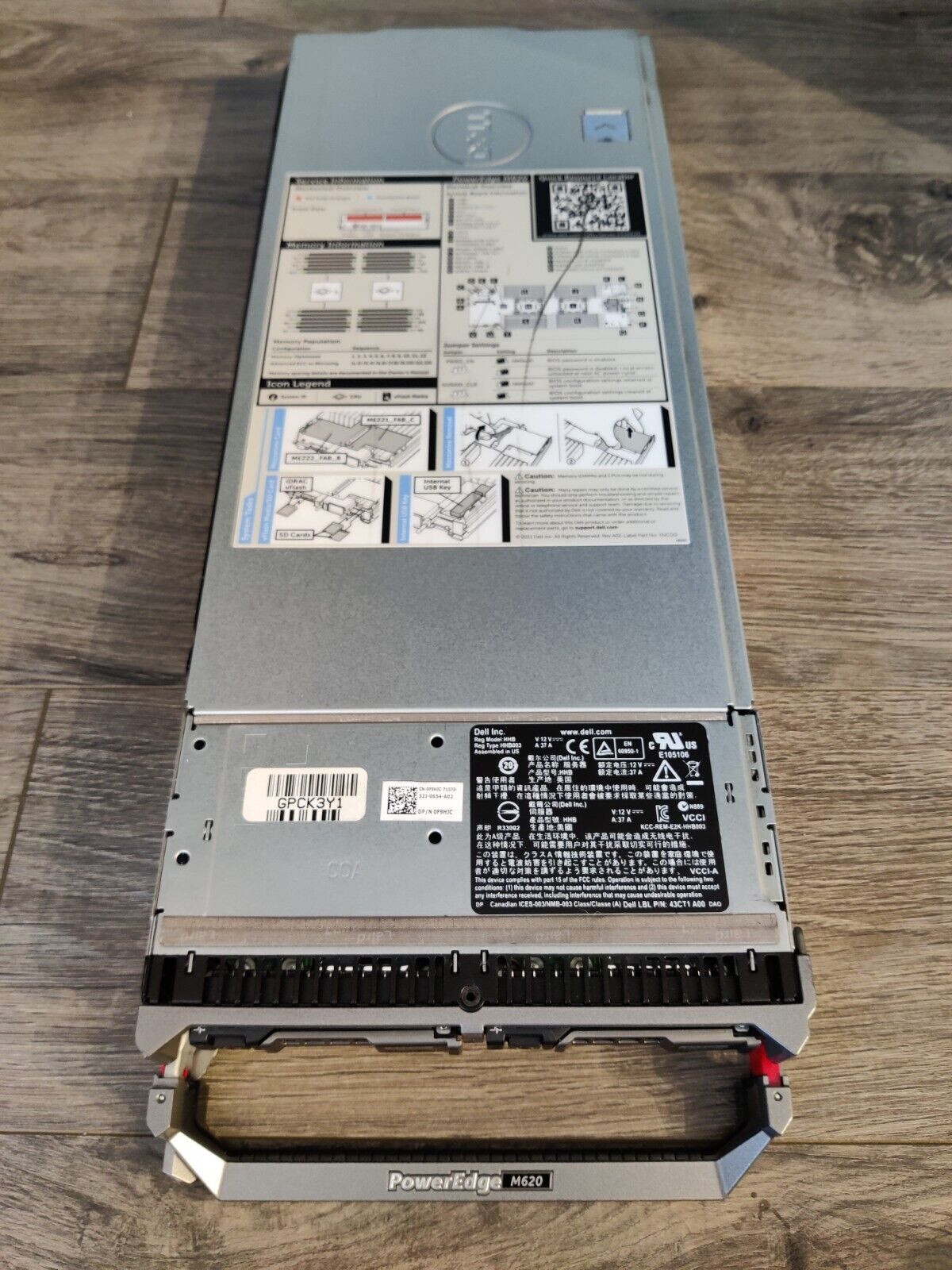 Dell PowerEdge M620 Blade Server - E5-2670 2.6GHz, 256GB RAM, 146GB SAS HDDs