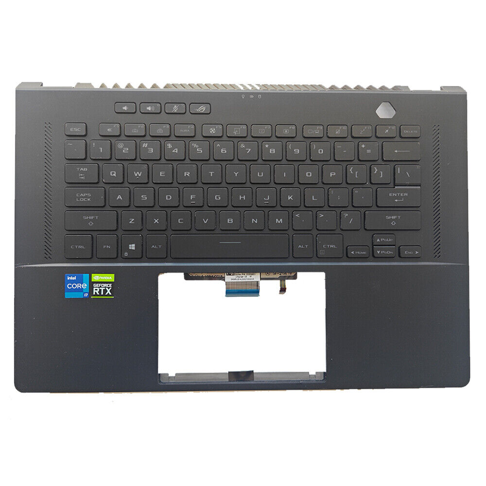 Black For ASUS ROG Zephyrus GA503Q GU603 Palmrest Backlit US Keyboard Cover
