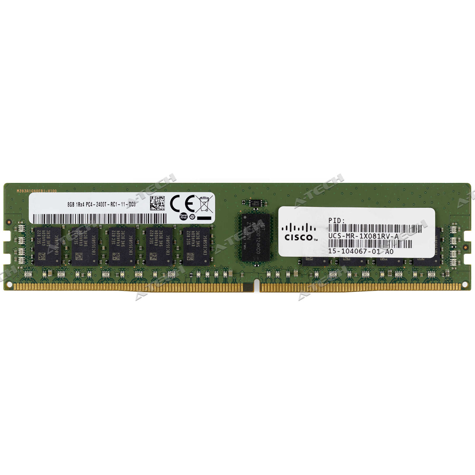Cisco 8GB DDR4-19200 REG RDIMM UCS-MR-1X081RV-A 15-104067-01 Server Memory RAM