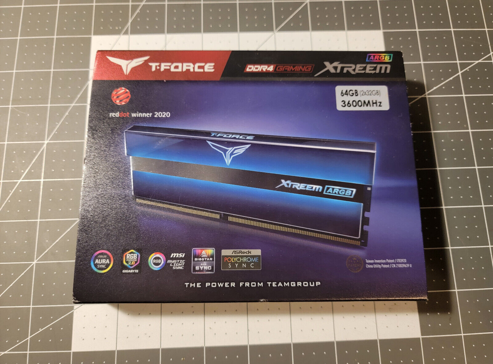 Team T-Force XTREEM ARGB 64GB (2x32GB sticks) | 3600Mhz CAS 18