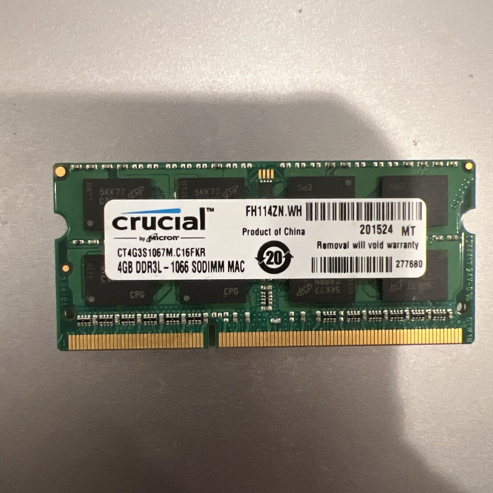 Crucial 4 GB DDR3 -1333 (PC3 1600) SODI