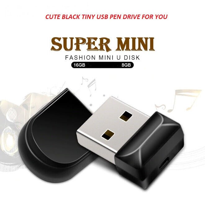 USB Flash Drive Mini Black Pen Drive 4GB Storage Device Memory Stick U Disk