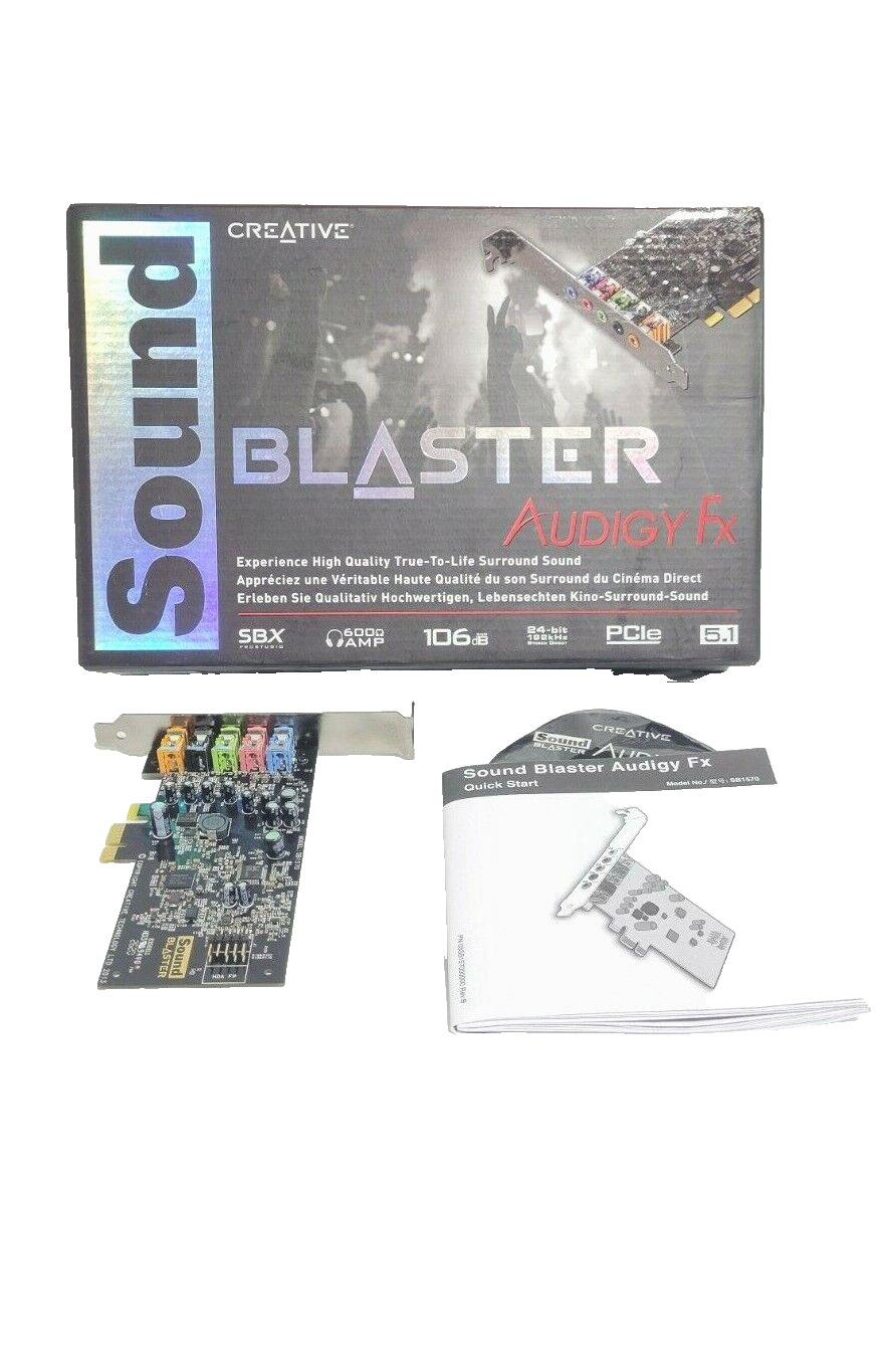 CREATIVE SBX PROSTUDIO SOUND BLASTER AUDIGY FX 600 AMP PCIe 