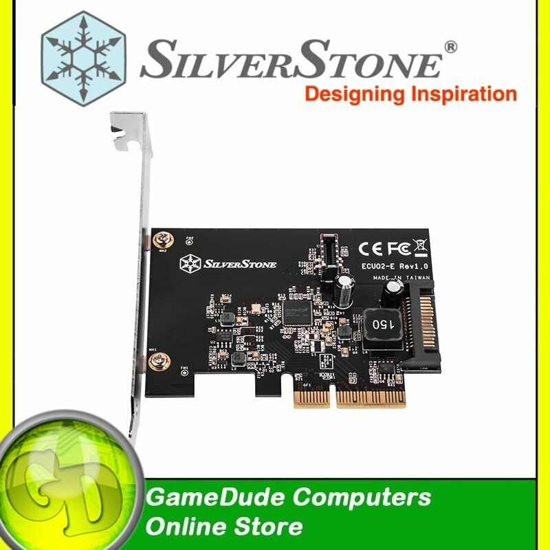SilverStone ECU02-E PCIe USB3.2 Gen2 Card 1 x Internal 20pin - SST-ECU02-E-[F36]