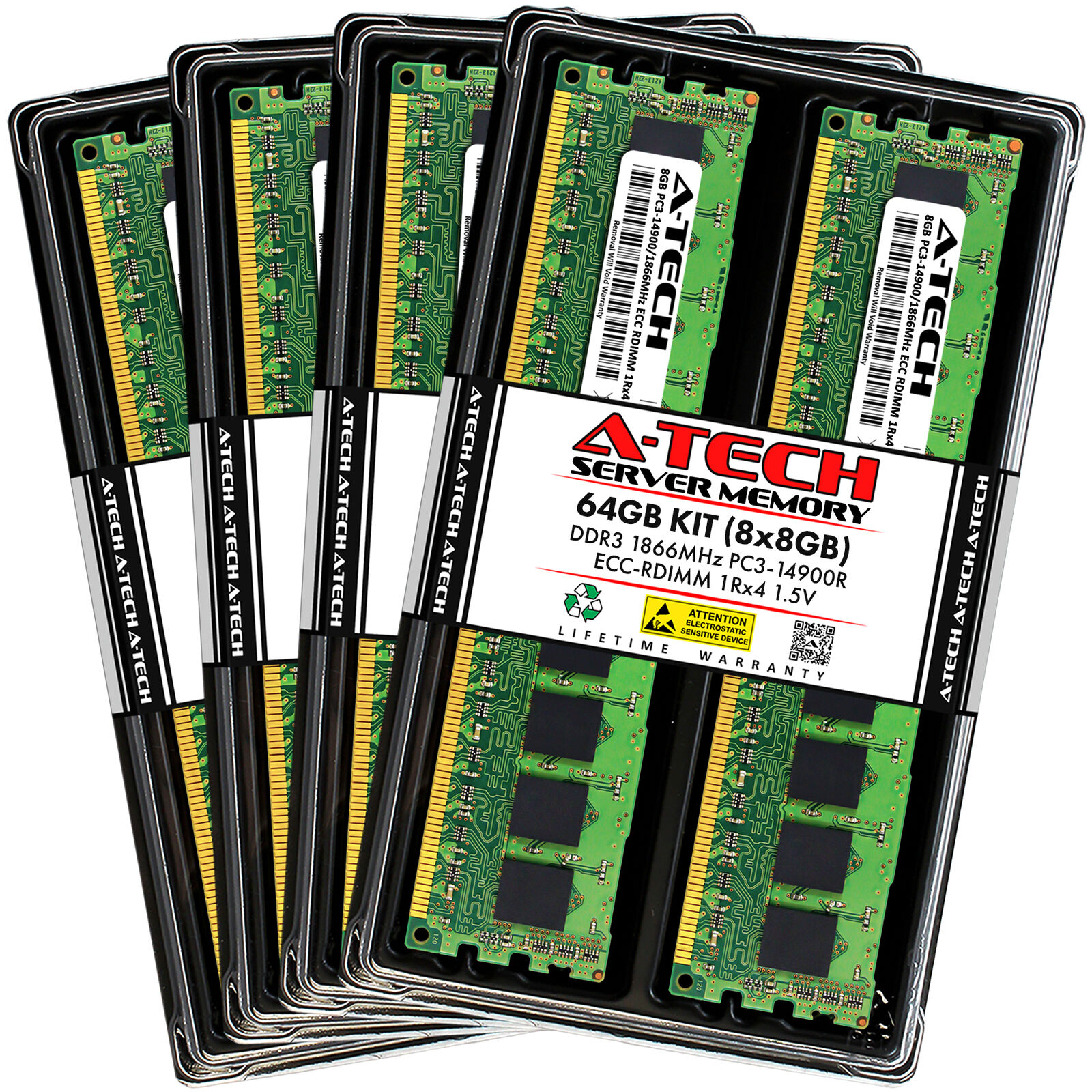 64GB 8x 8GB PC3-14900R RDIMM ASUS Z9PH-D16/10G Z9PH-D16/FDR Memory RAM