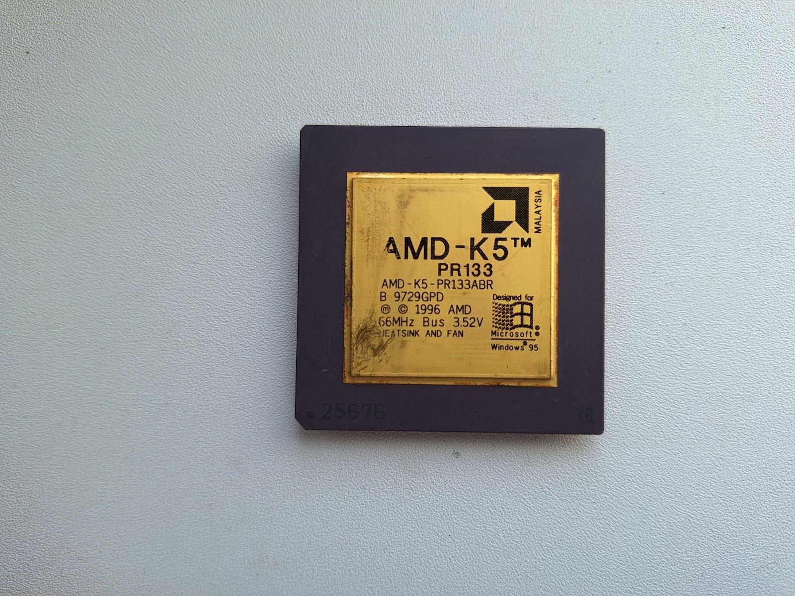 AMD K5 PR133 AMD-K5-PR133ABR vintage CPU GOLD #5