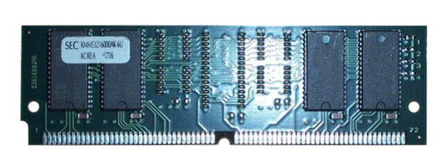 Samsung Original 64MB 72 Pin EDO Memory SIMM 5V 60ns KMM53216004AK-6U