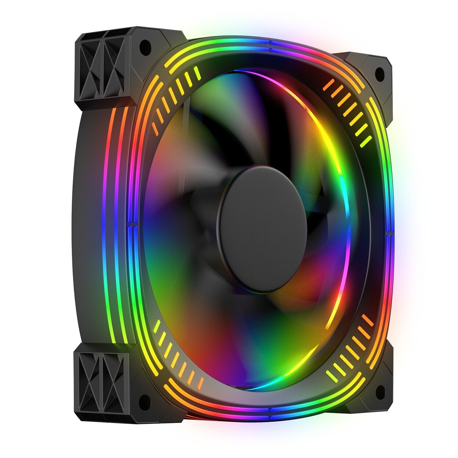 4-pin Dustproof & Leakproof Universal Colorful & Quiet Computer Case Cooling Fan