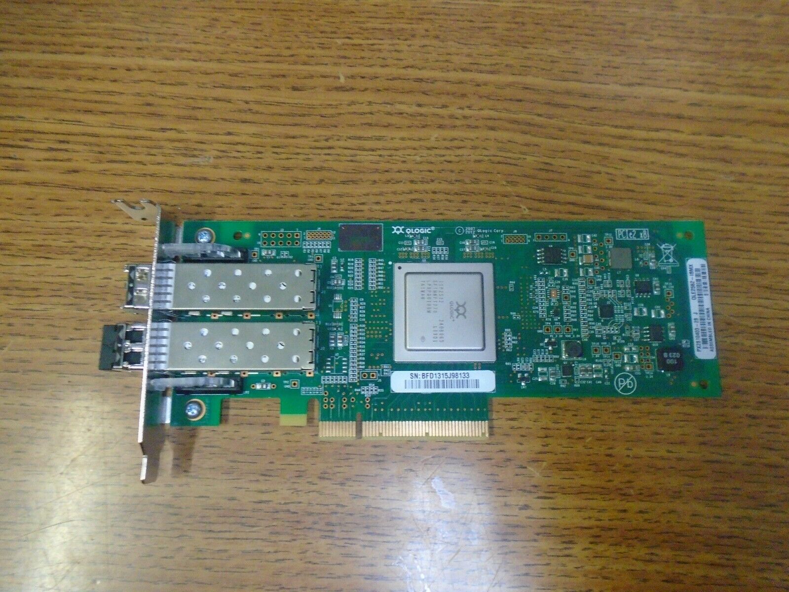 Lot of 2 QLogic QLE2562-IBMX 8GB Dual Port Fibre Channel