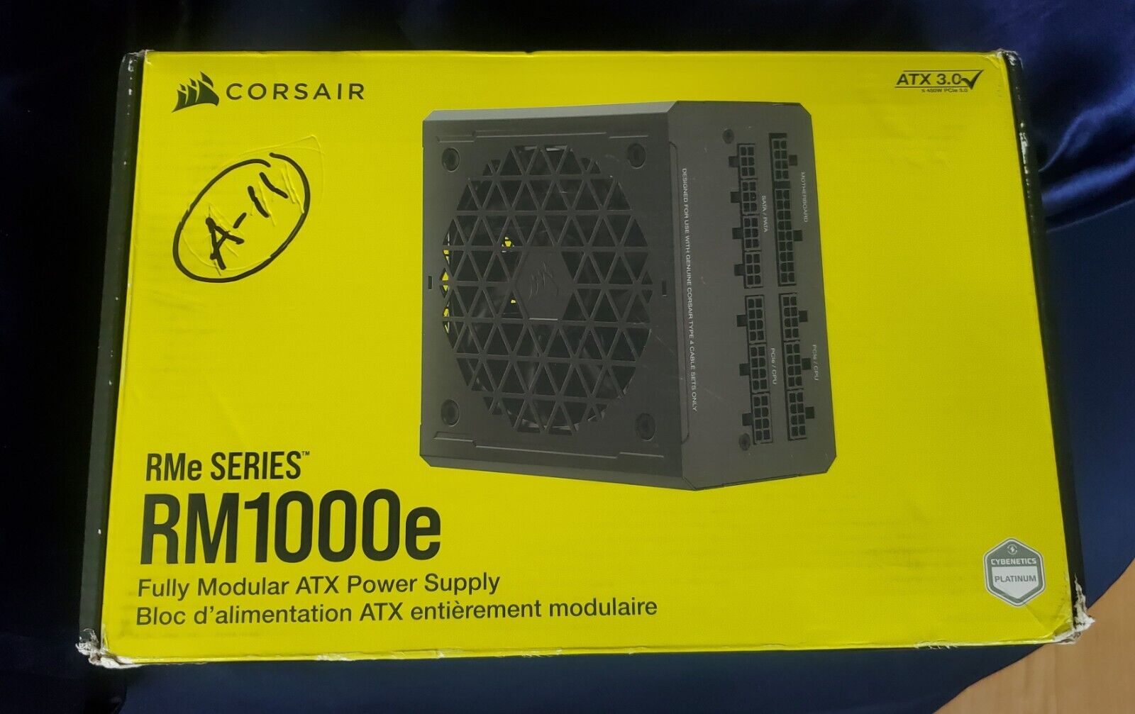CORSAIR 1000W RM1000e Fully Modular Low-Noise ATX Power Supply - & PCIe 5.0, NEW