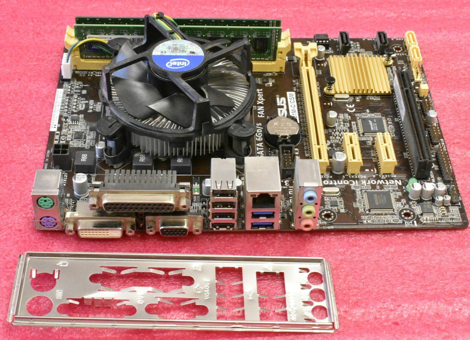 Intel i3-4130  .  8GB RAM  ,   ASUS H81M-C/CSM Motherboard with I/O Shield