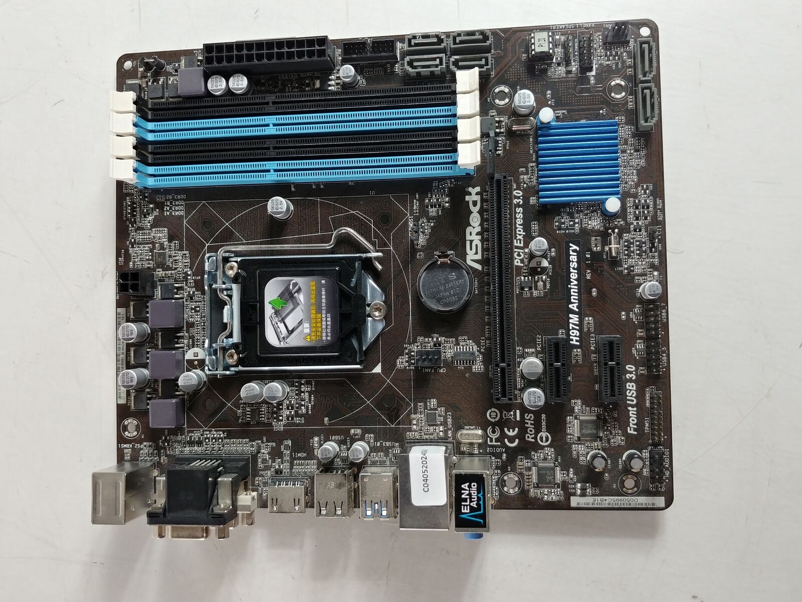 ASRock H97M Anniversary Intel LGA 1150 DDR3 Desktop Motherboard w/ I/O shield