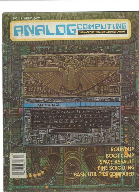 ORIGINAL Vintage Analog Computing Magazine #13 Sept/Oct 1983 (detached cover)