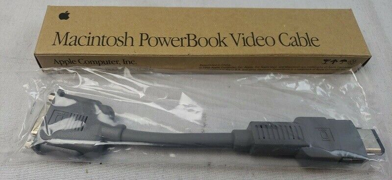 New Apple Macintosh PowerBook External Video Adapter Cable 590-0831-A Vintage