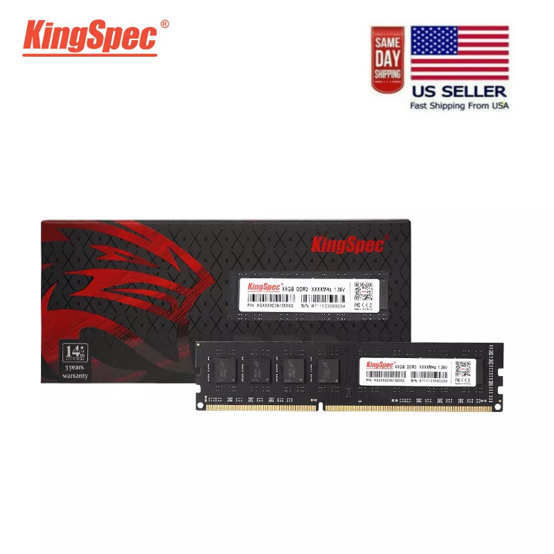KingSpec DDR3 RAM 1600mhz 4GB-8GB  for Desktop