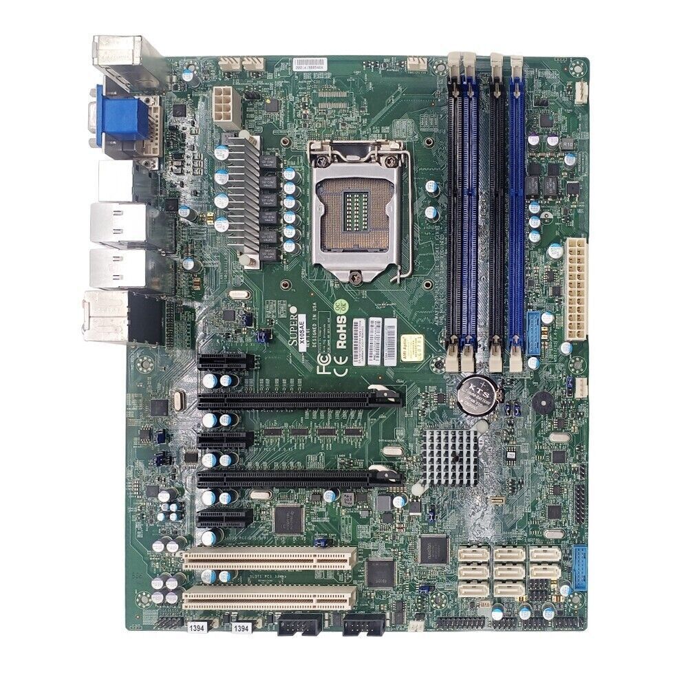 For Supermicro X10SAE motherboard C226 E3-1200 DDR3 DP+HDMI+VGA+DVI ATX Tested