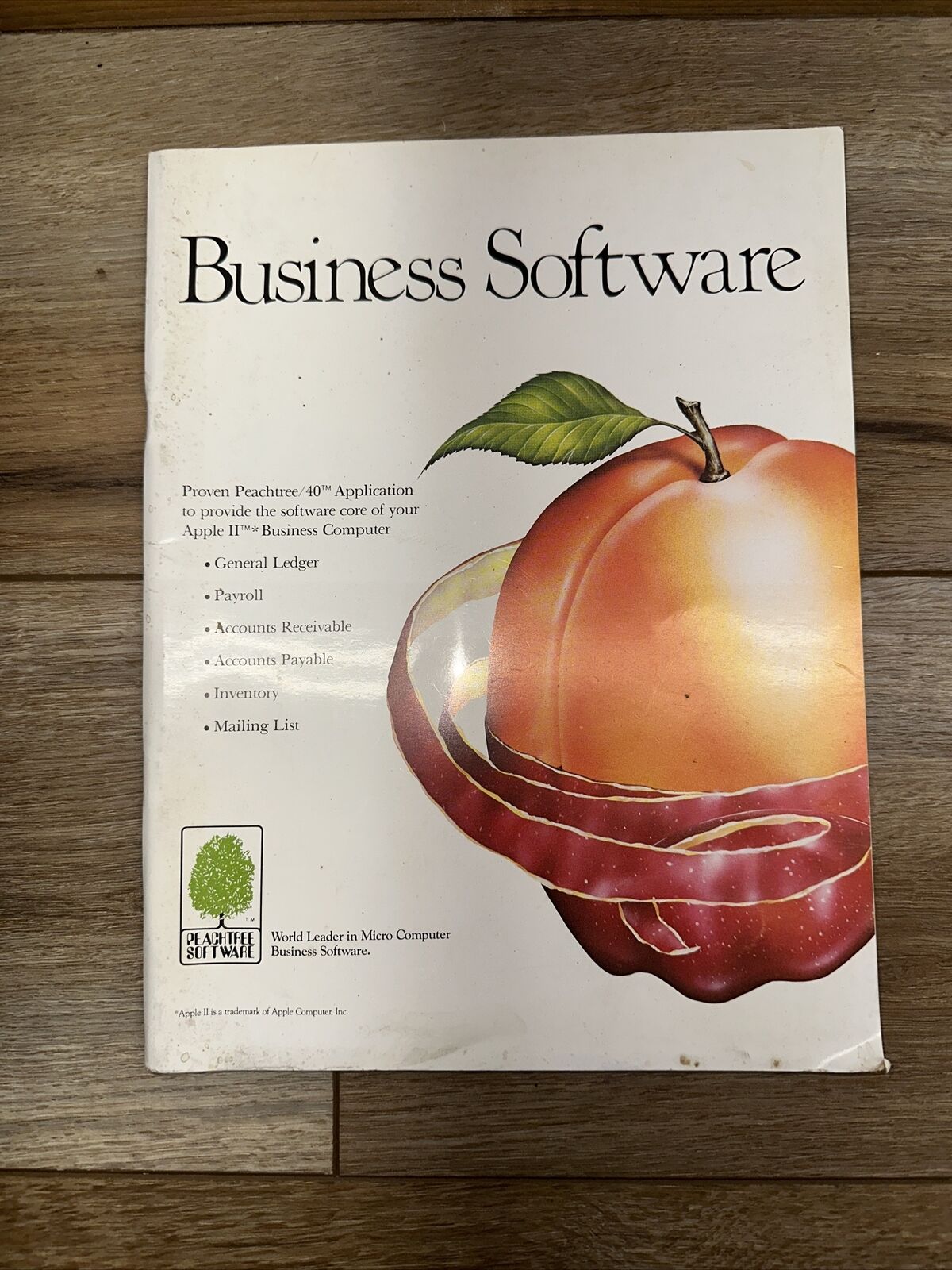 Rare Vintage Peachtree Software Accounting Apple II Magazine Booklet 1980