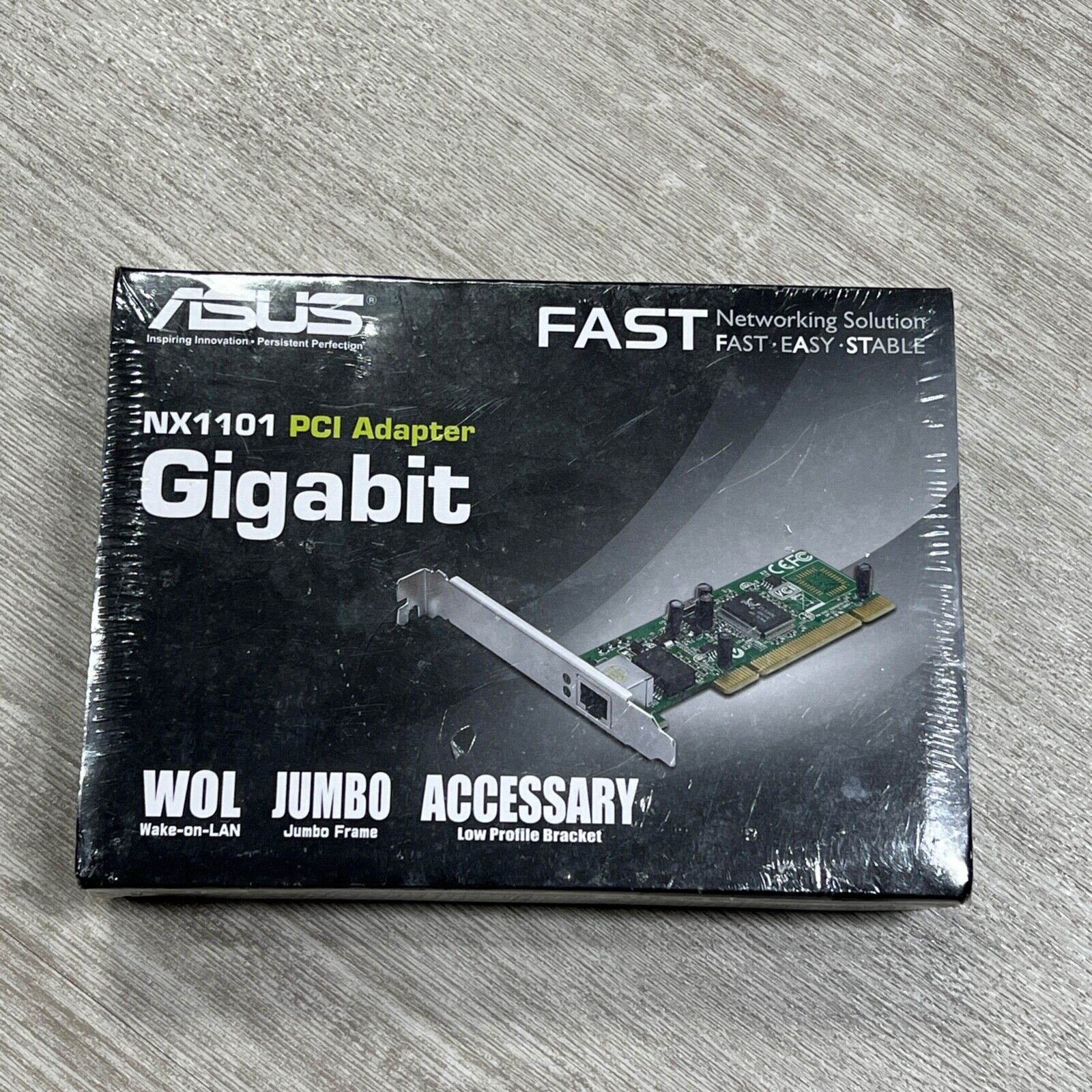 ASUS NX1101 PCI Adapter Gigabit Wake-On-LAN RJ-45 Connector PCI 2.2 Compliant