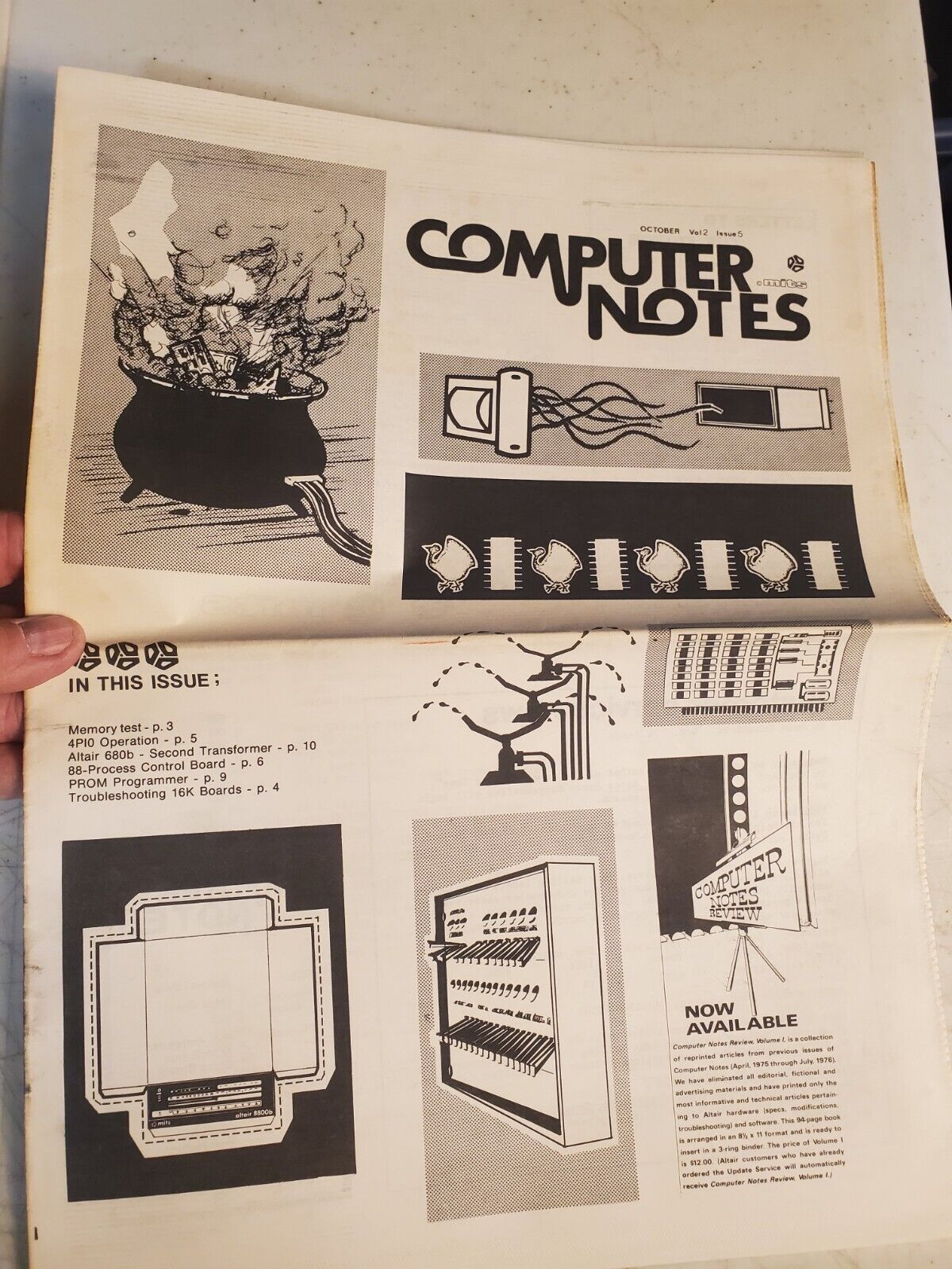 MITS Altair Computer Notes Magazine Oct . 1976 Volume 2 Issue 5 ORIGINAL VTG