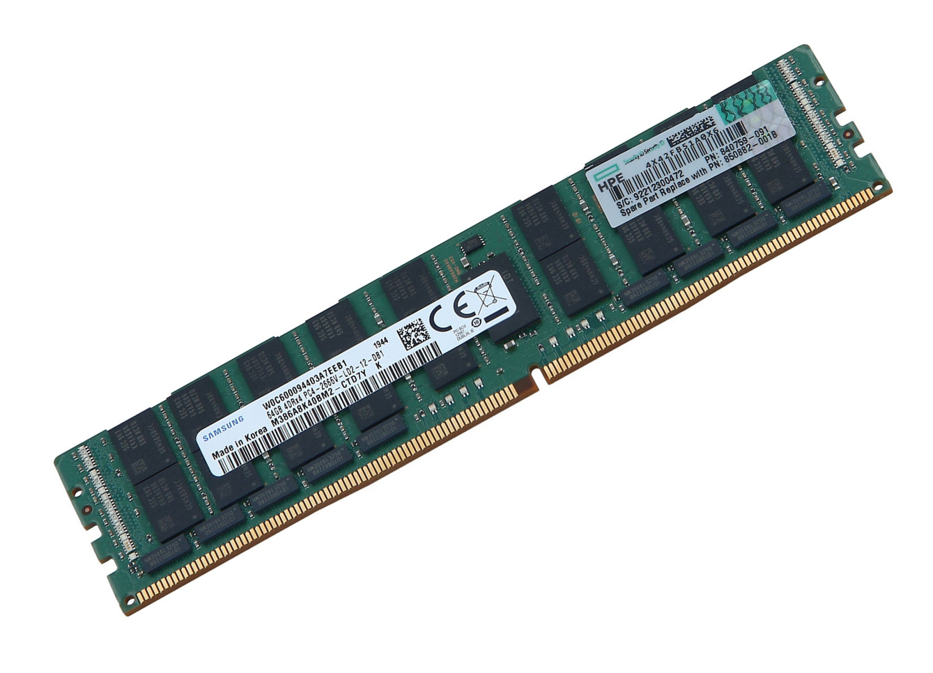 HPE Genuine 64GB DDR4 2666MHz ECC LRDIMM HP 815101-B21 850882-001 840759-091