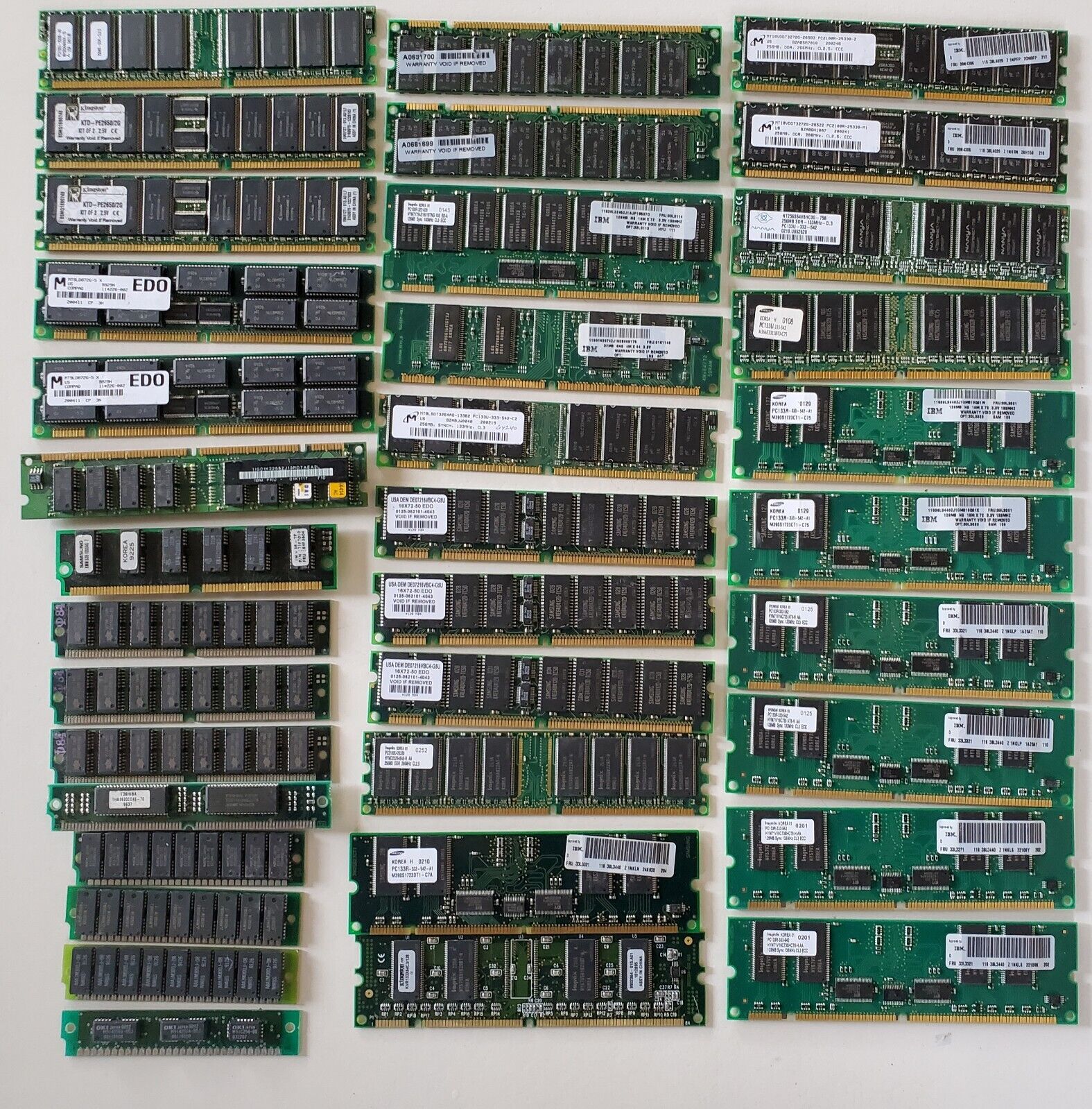 HUGE Lot Memory RAM  Components Server Workstation Laptop Circuit Board Pieces