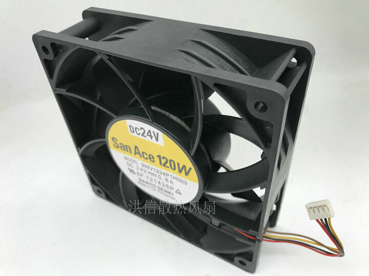 Qty:1pc cpu inverter cooling fan 9WV1224P1H003 24V 0.8A 12038 12CM