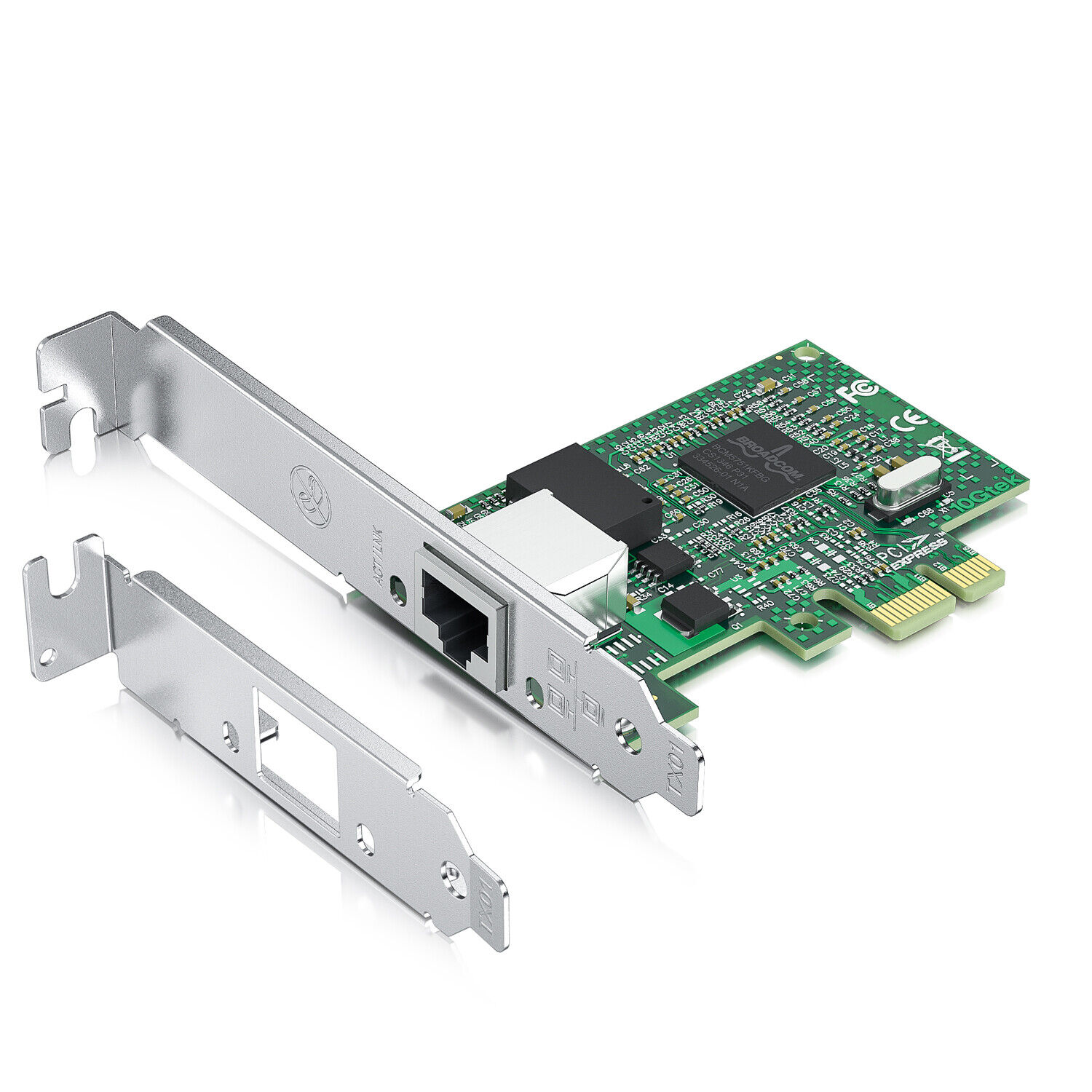For Broadcom BCM5751 PCI-E 1.25G Gigabit Ethernet Network Adapter Single RJ45