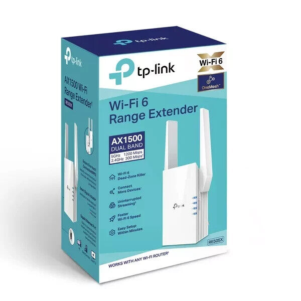 TP-Link RE505X AX1500 Wi-Fi 6 Range Extender BRAND NEW/SEALED