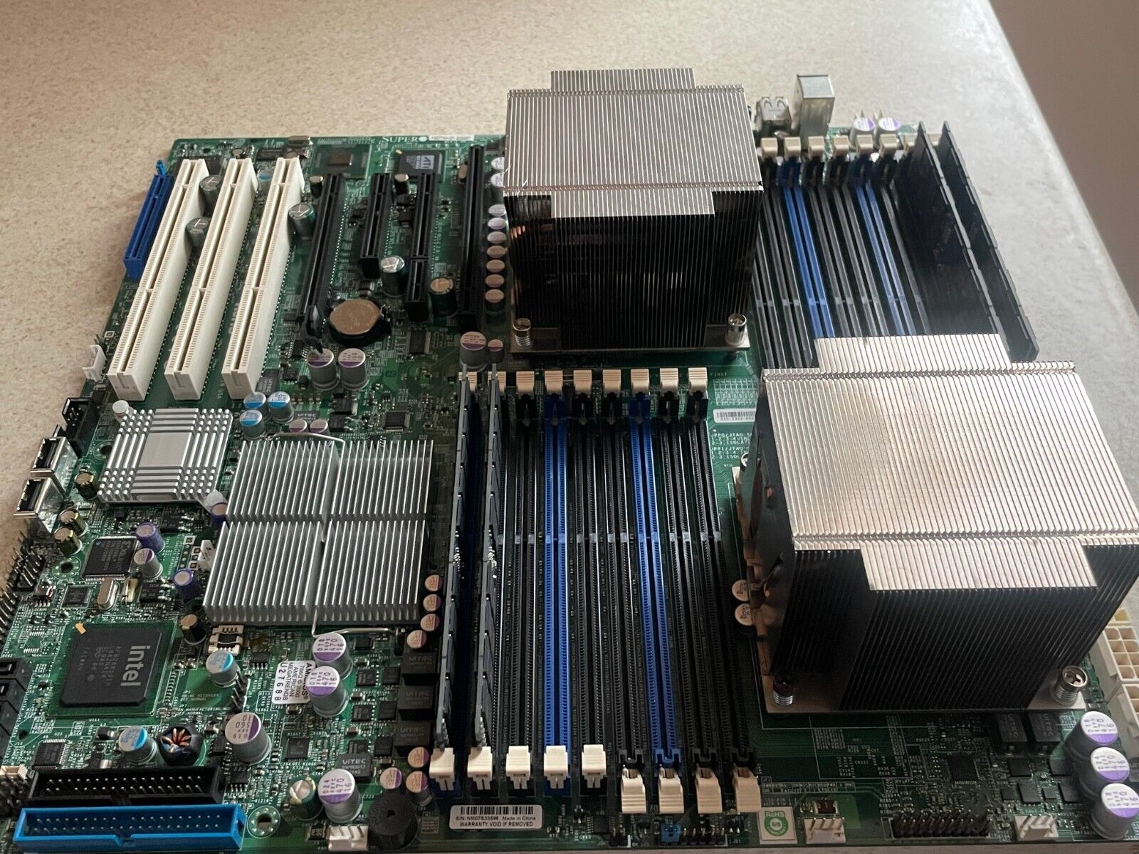 Supermicro X8DTN+ Motherboard Combo 2x Intel L5640 12 cores 2.27GHz 16GB RAM