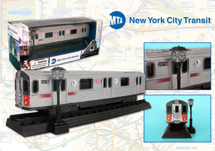 Daron New York City Subway MTA Transit Diecast Model #6 Train with track D12 