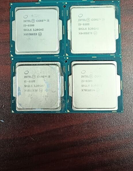 (Lot of 4) i5-6th Gen CPUs x4 i5-6500 SR2L6 Processors Tested #95