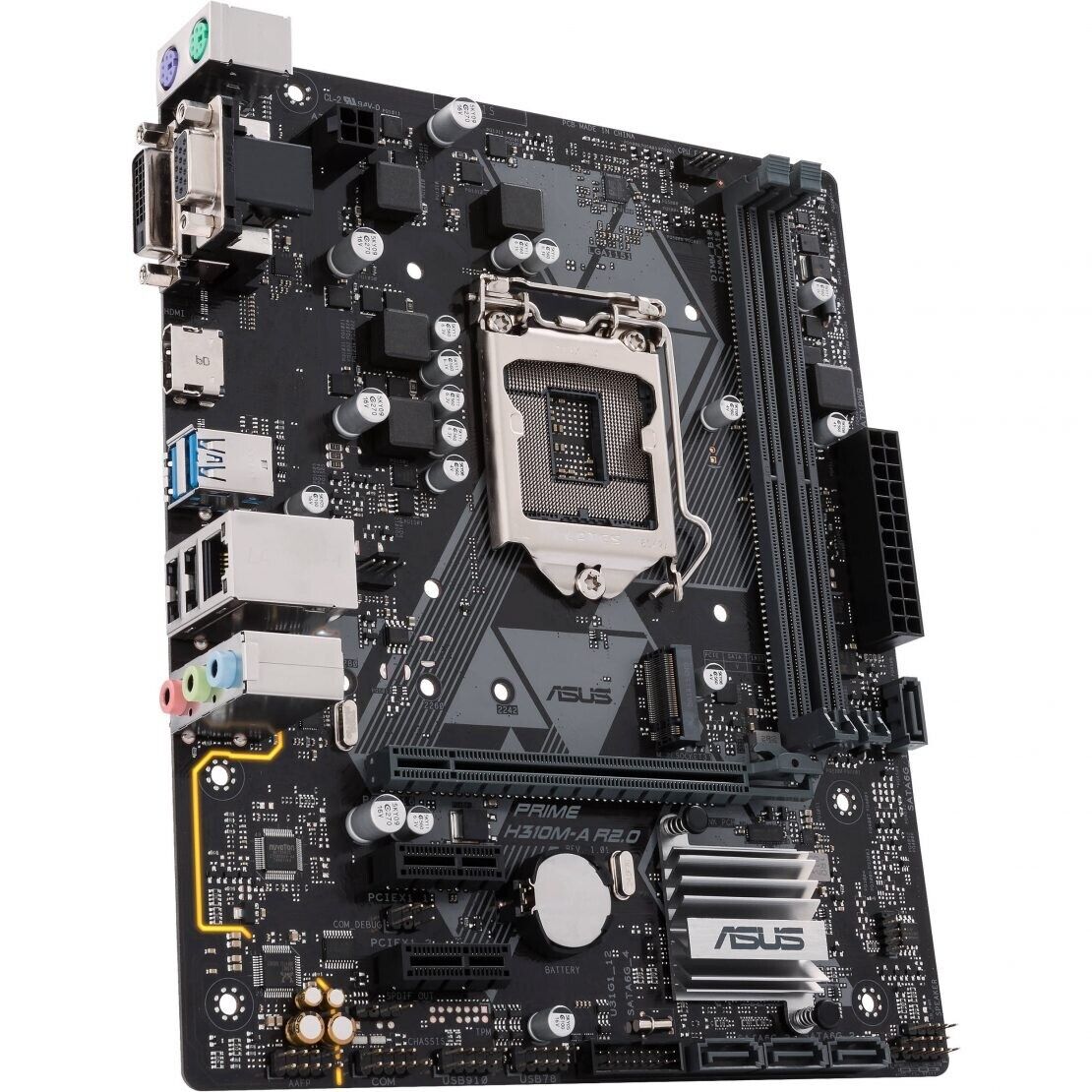 (USED) Asus Prime H310M-A R2.0 Intel LGA 1151 DDR4 Desktop Motherboard