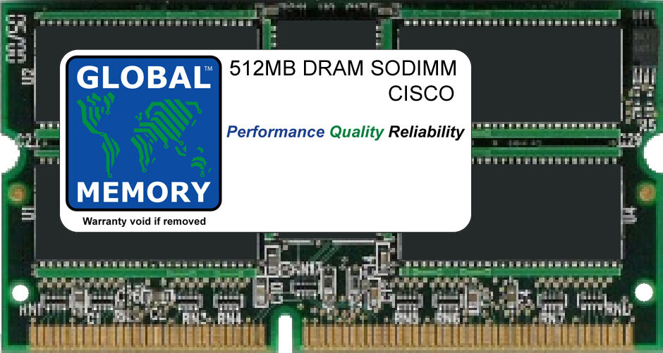 512MB DRAM SODIMM CISCO CAT 6500 DISTRIBUTED FORWARDING CARD 3A MEM-XCEF720-512M